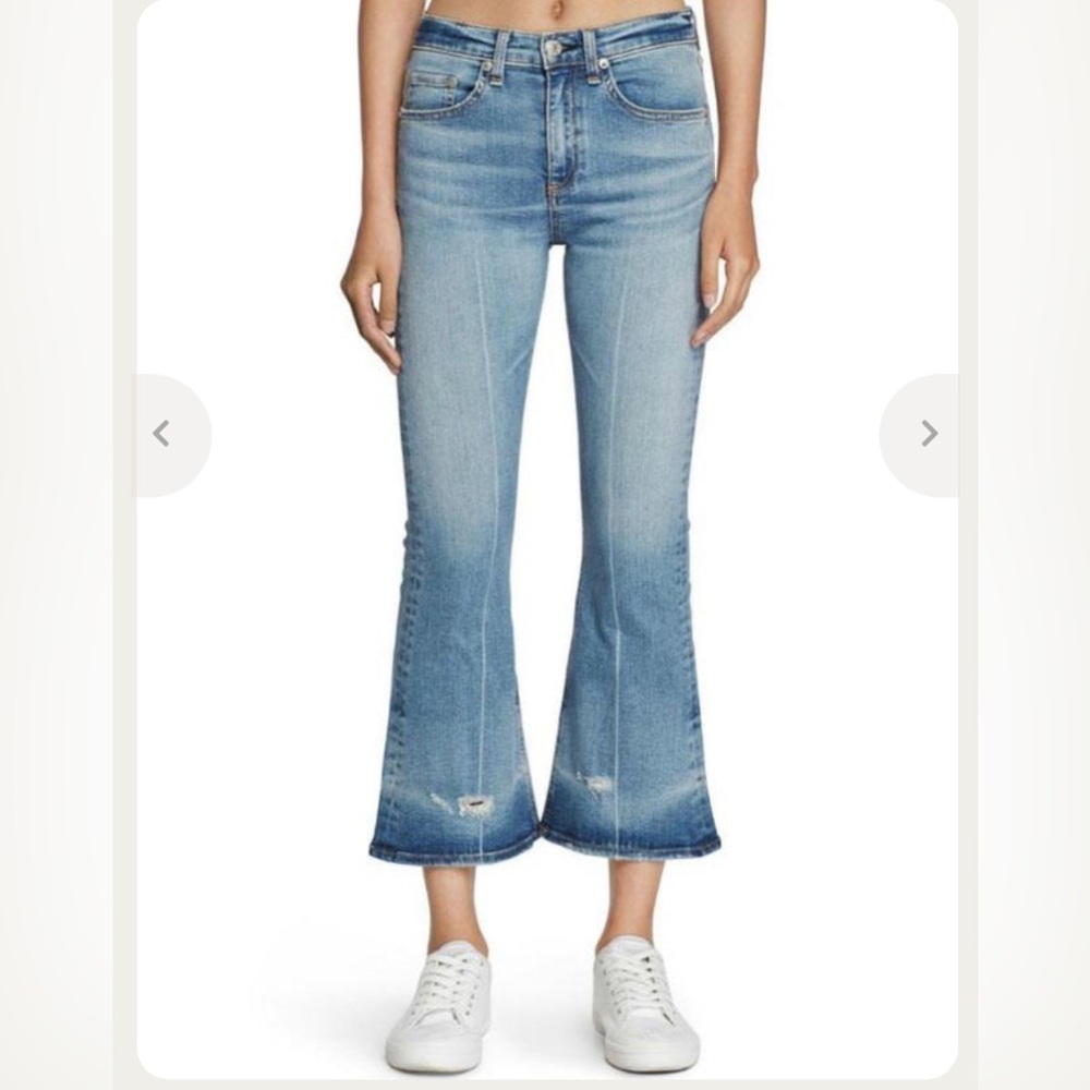 Rag & Bone flare cropped jeans